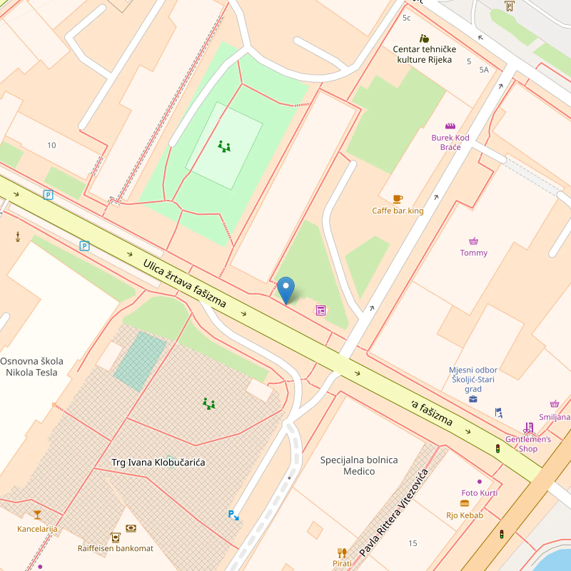 park kod skole tesla