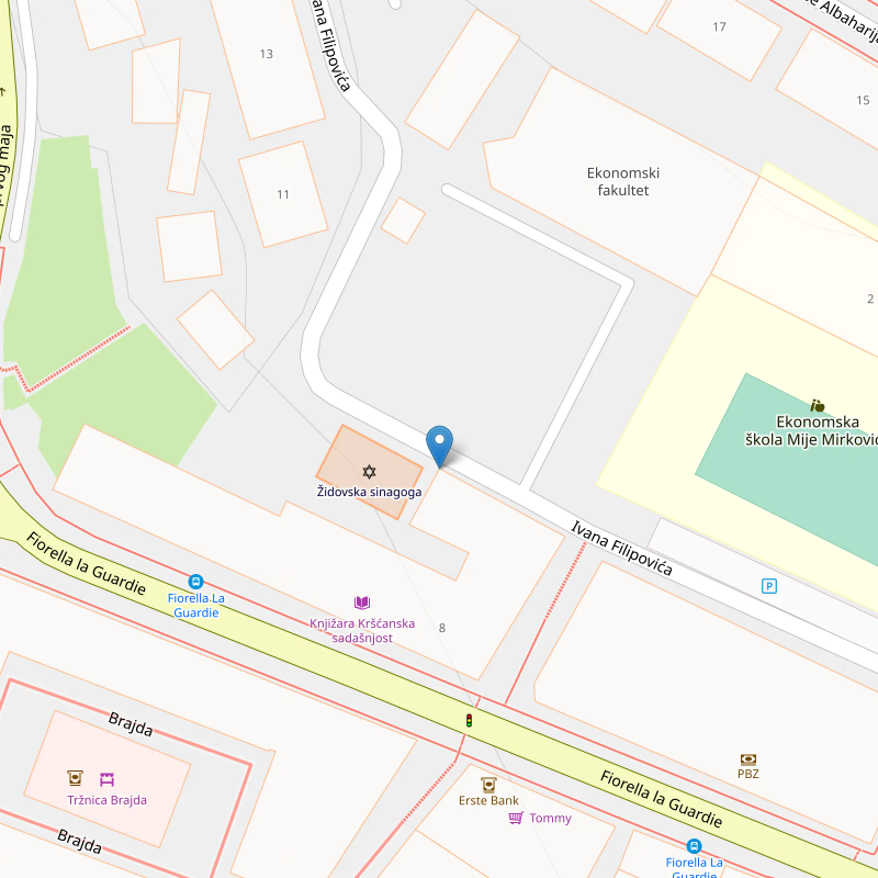 i.filipovica  (pored sinagoge)