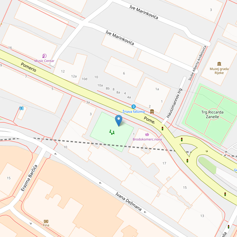 Ul. Moše Albaharija/Ul. Ljudevita Matešića