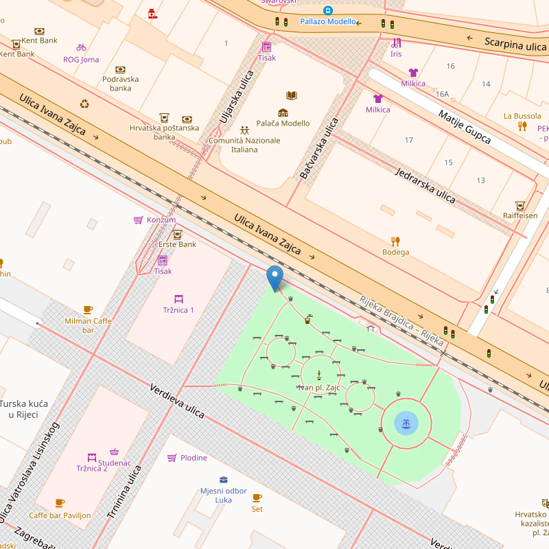 park ispred kazalista