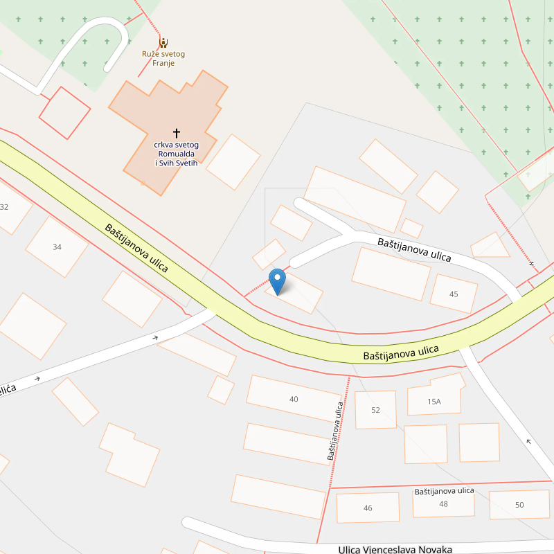 bastijanova  (blizu crkve)